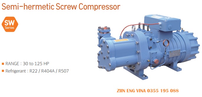 ziinvina.com/refcomp semi hermetic screw compressor sw may nen truc vit